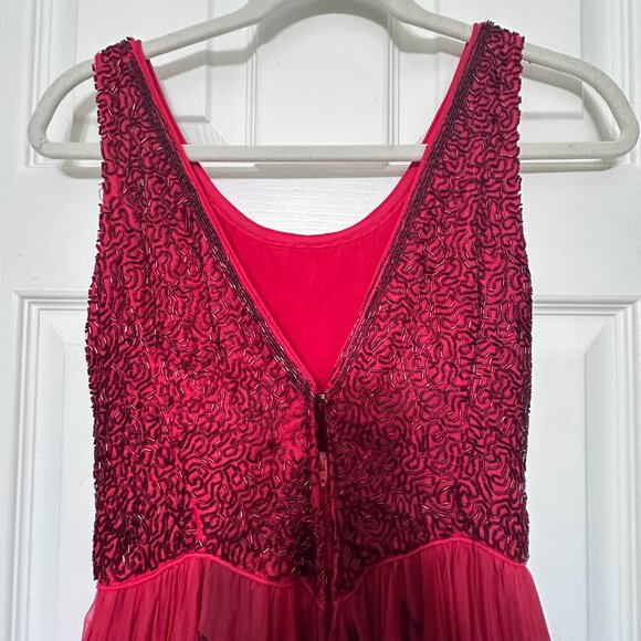 50’s Vintage Beaded Dress Size 0 - Picture 8 of 11